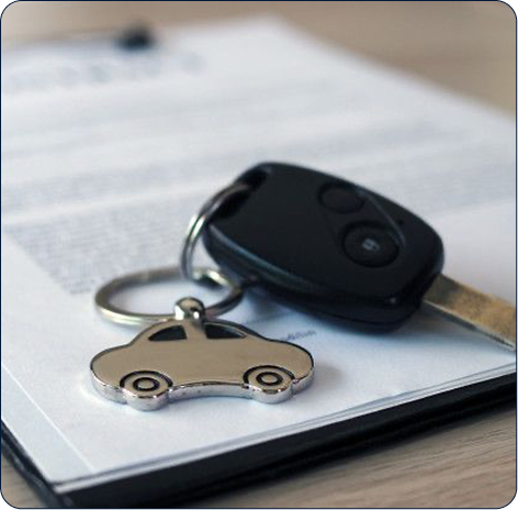 Clés de voiture et documents